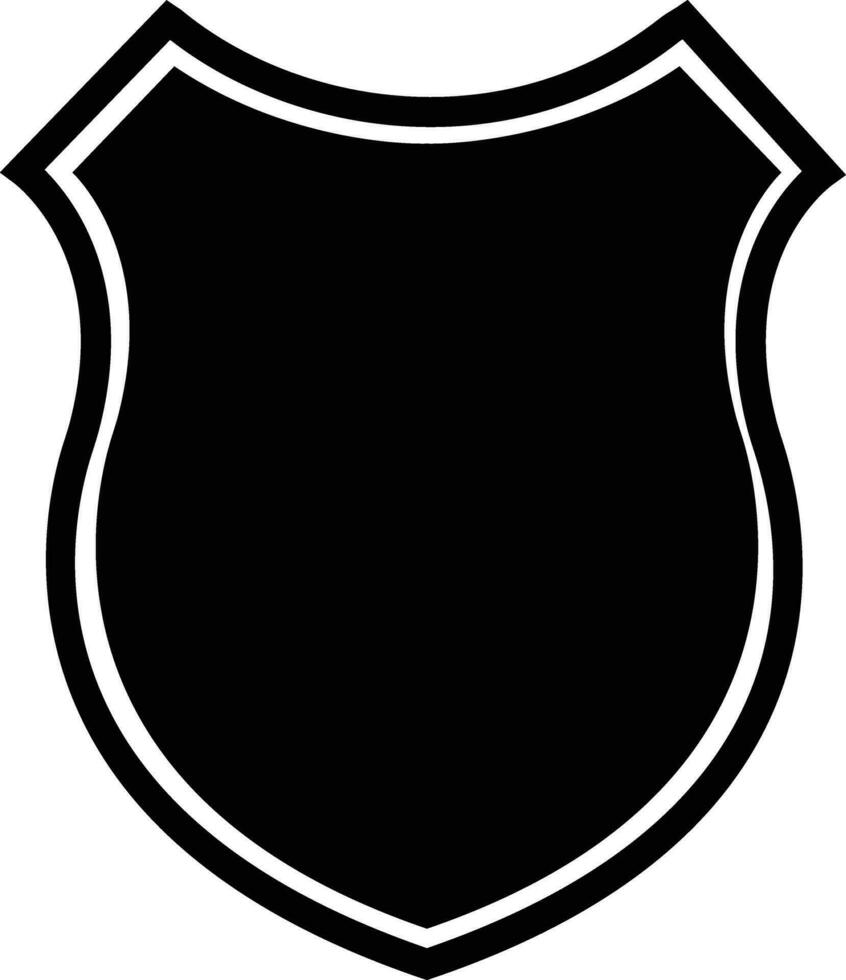 Politie insigne vorm icoon in vlak. geïsoleerd Aan transparant achtergrond verzameling voor deze Politie of gewapend krachten uniform insigne monogram sticker teken symbool logotype vector voor apps en website