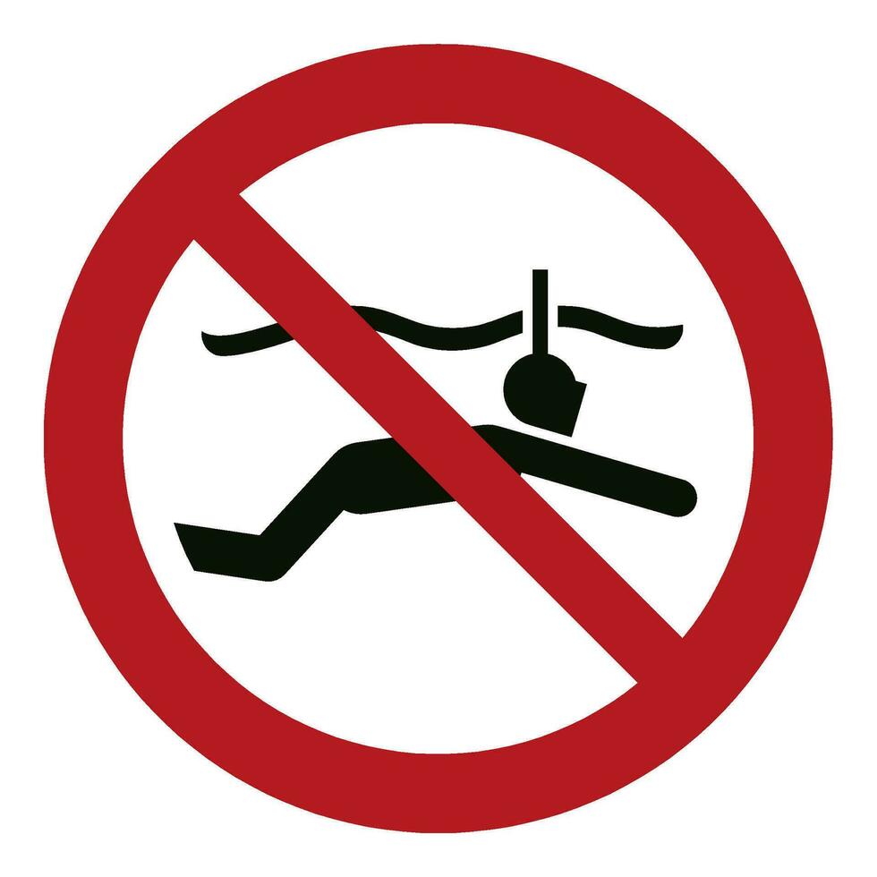iso 7010 geregistreerd veiligheid tekens symbool pictogram waarschuwingen voorzichtigheid Gevaar verbod Nee snorkelen vector
