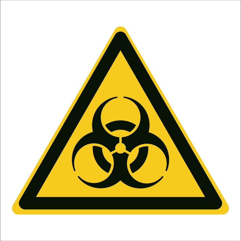 iso 7010 geregistreerd veiligheid tekens symbool pictogram waarschuwingen voorzichtigheid Gevaar biologisch risico biohazard vector