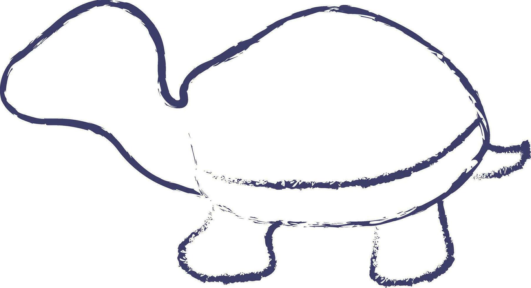 schildpad hand- getrokken vector illustratie