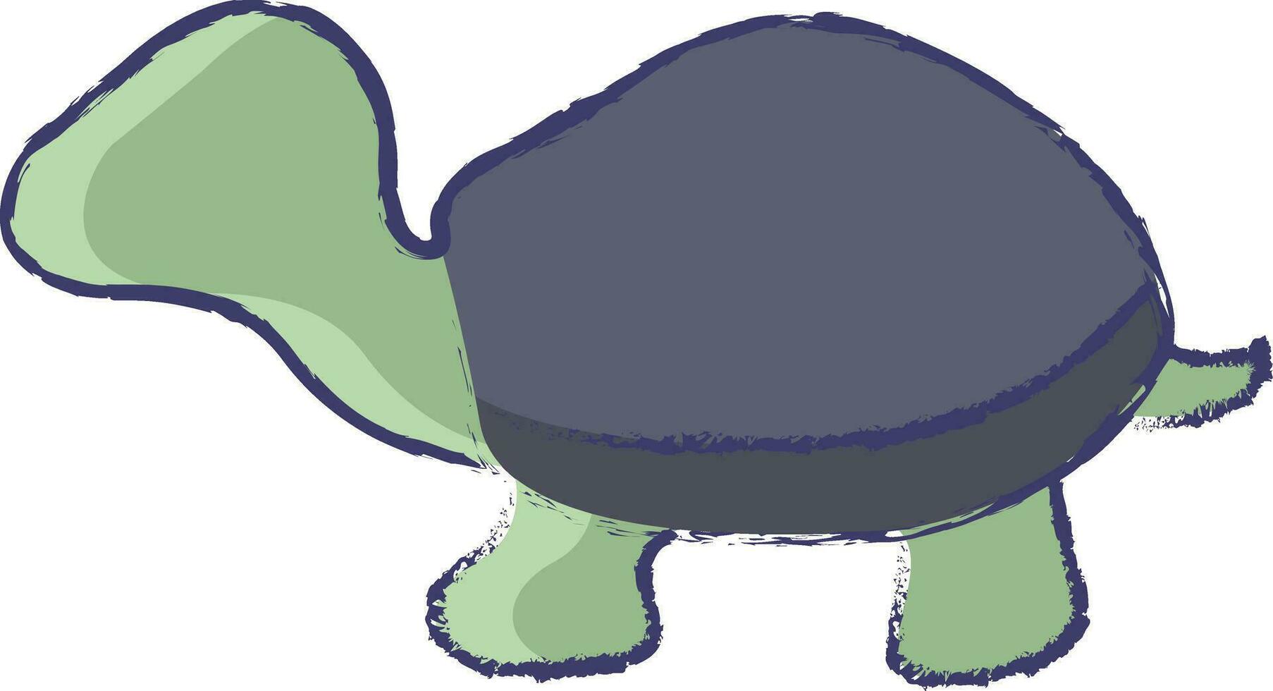 schildpad hand- getrokken vector illustratie