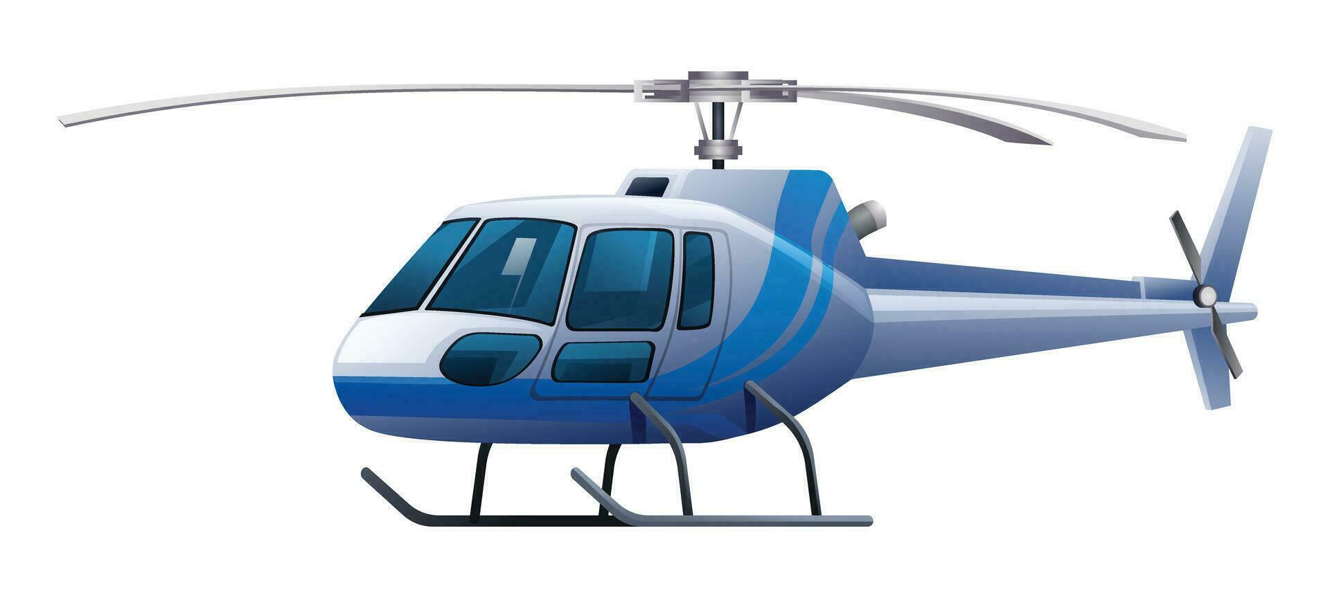 helikopter vector tekenfilm illustratie geïsoleerd Aan wit achtergrond