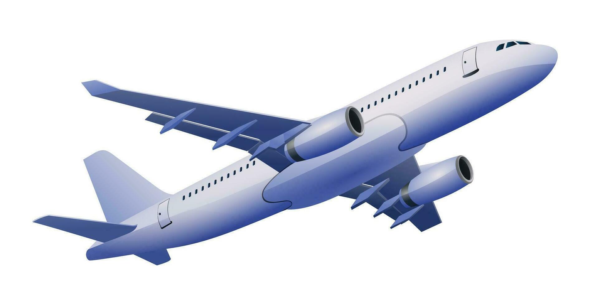 vliegtuig vector illustratie. vliegtuig geïsoleerd Aan wit achtergrond