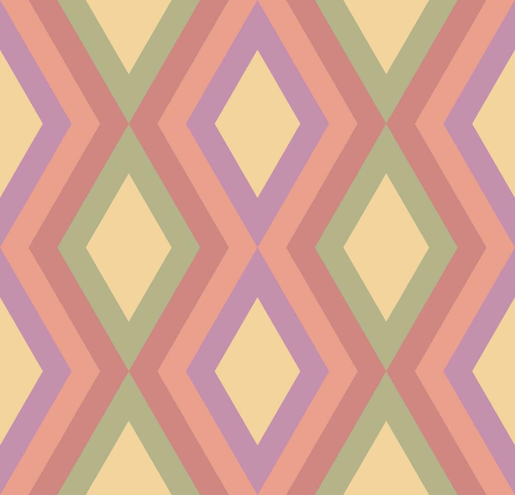 abstract gestreept meetkundig naadloos patroon met ruit vormen. mozaïek, tegel achtergrond, omhulsel papier. vector