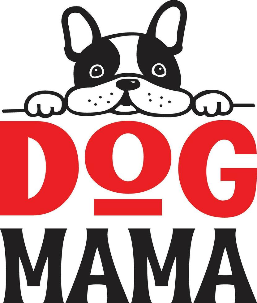 hond mama ontwerp vector