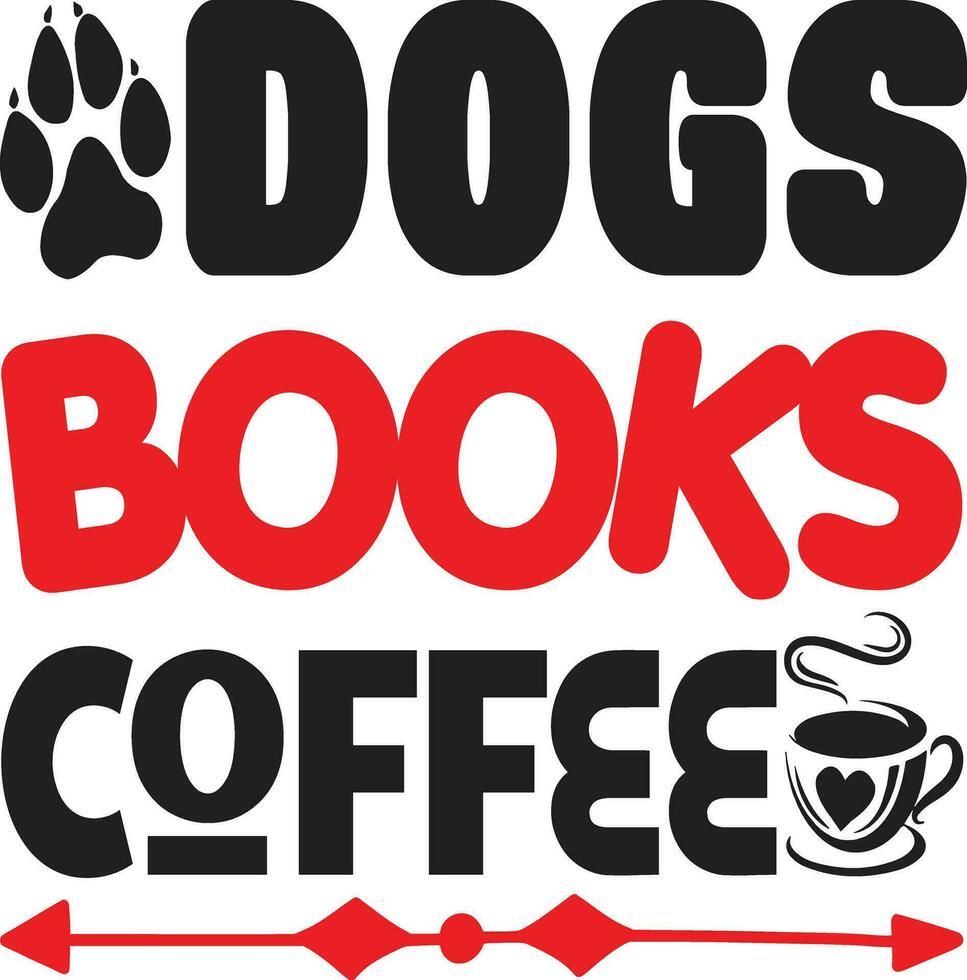 honden boeken koffie vector