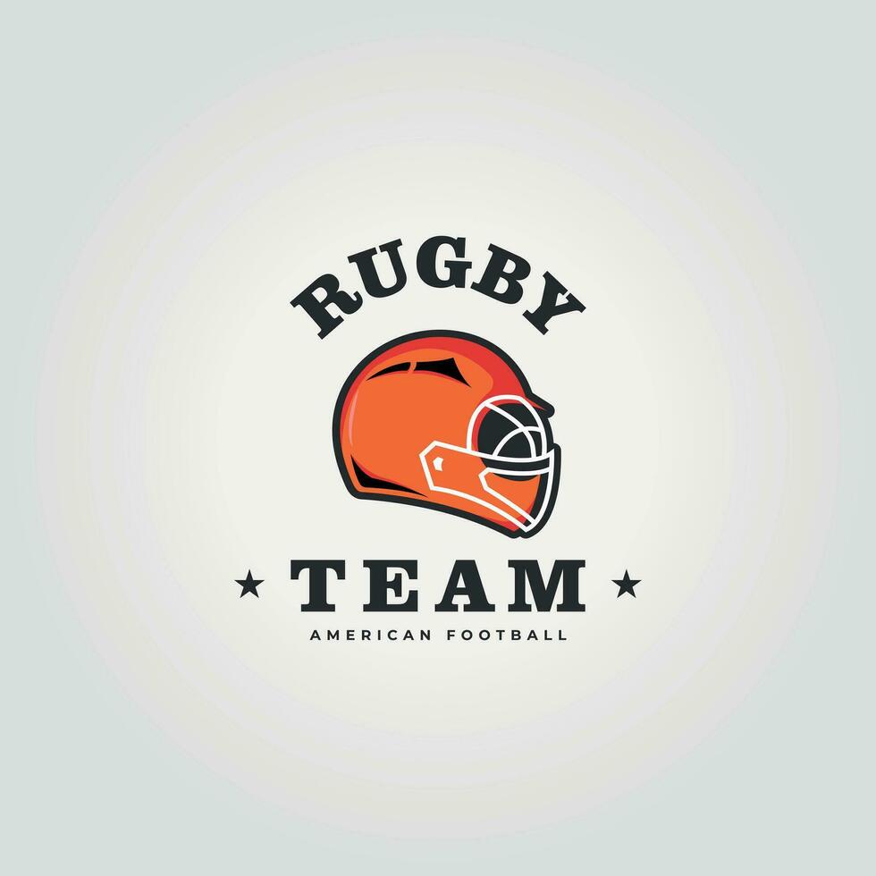 rugby sport helm logo vector icoon, illustratie ontwerp van een helm Amerikaans Amerikaans voetbal