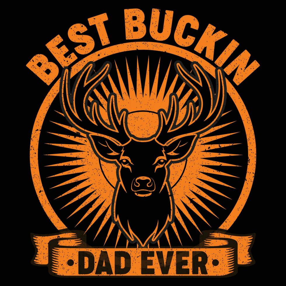 het beste buckin vader ooit t-shirt vector