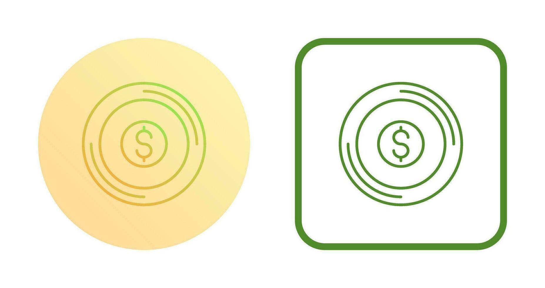 munt vector pictogram