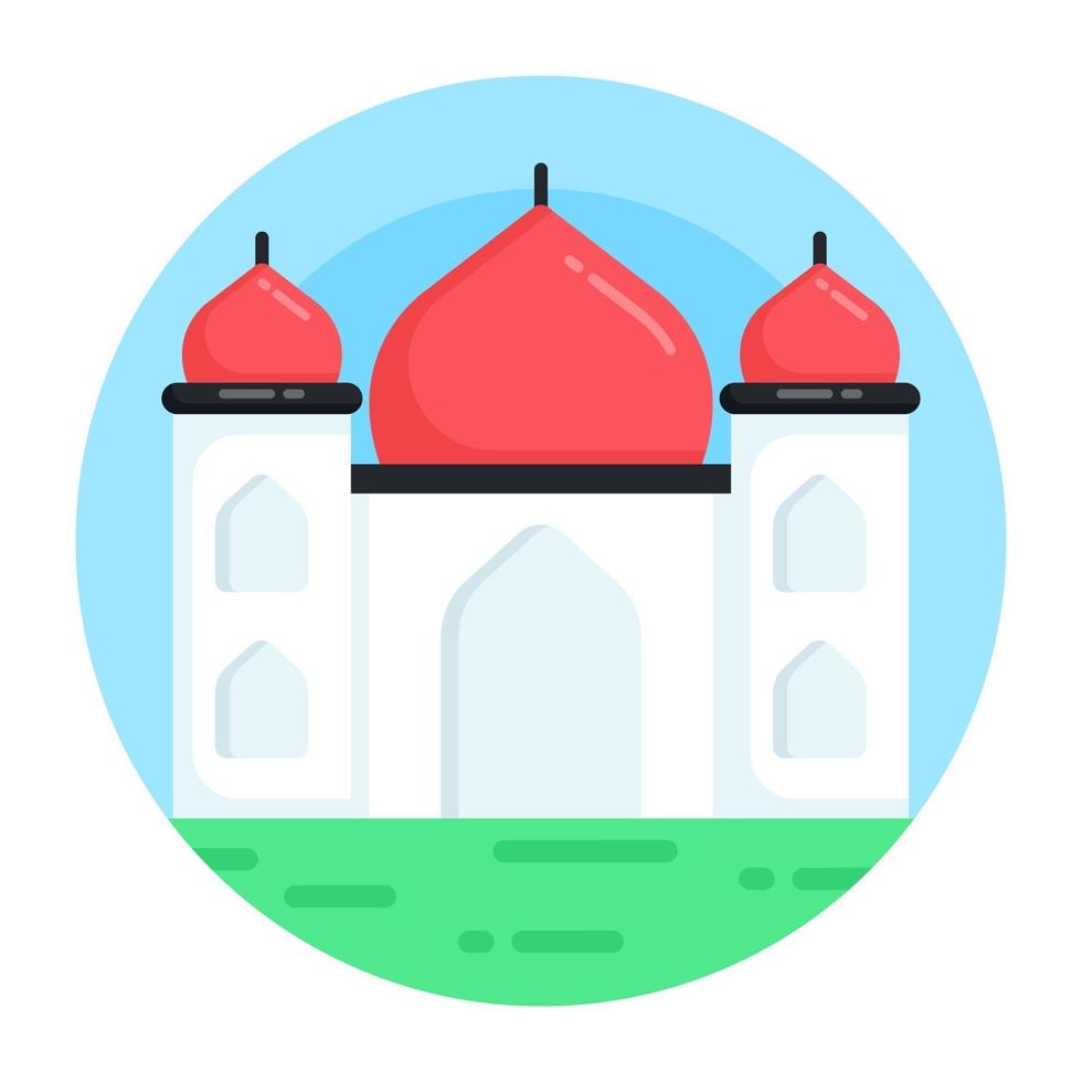 moskee en aanbiddingsplaats vector