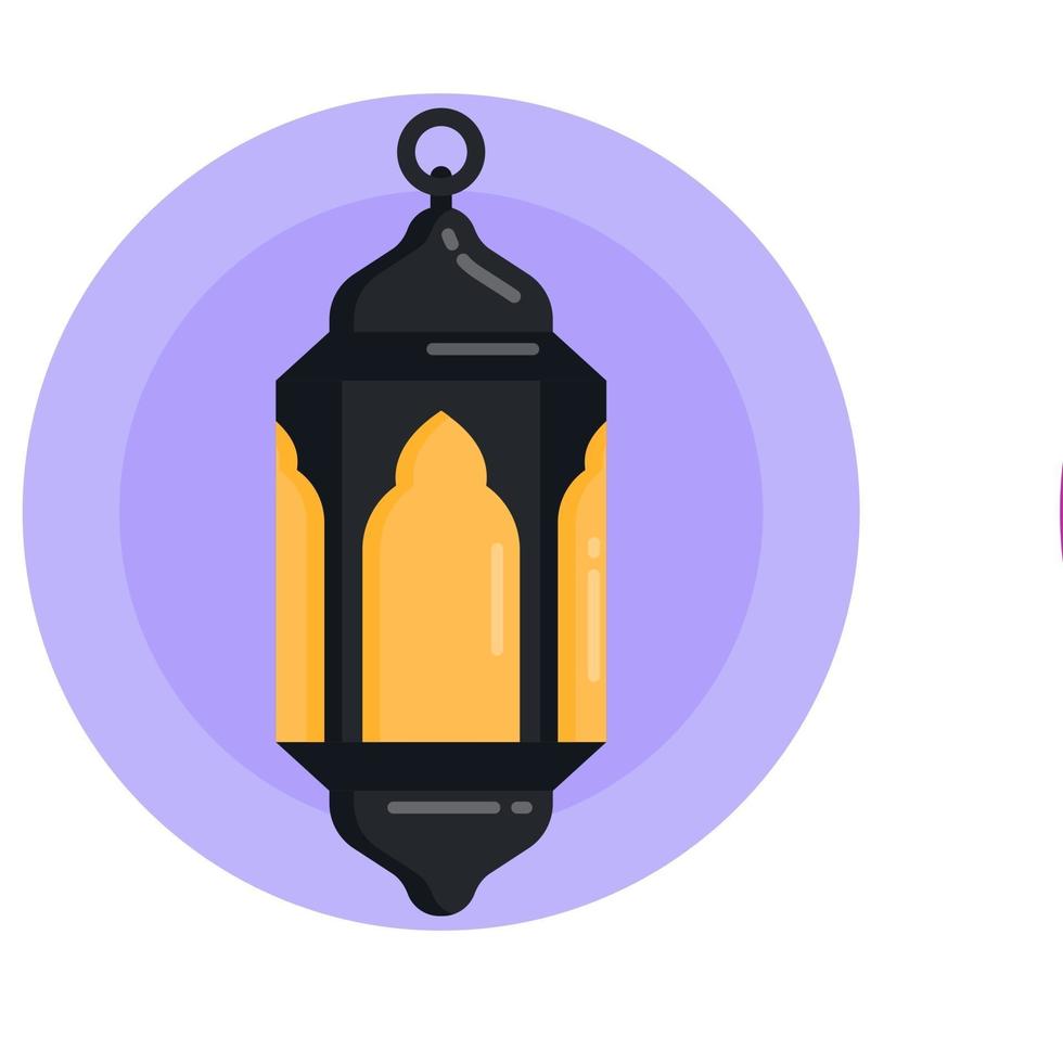 Arabische lantaarn en lamp vector