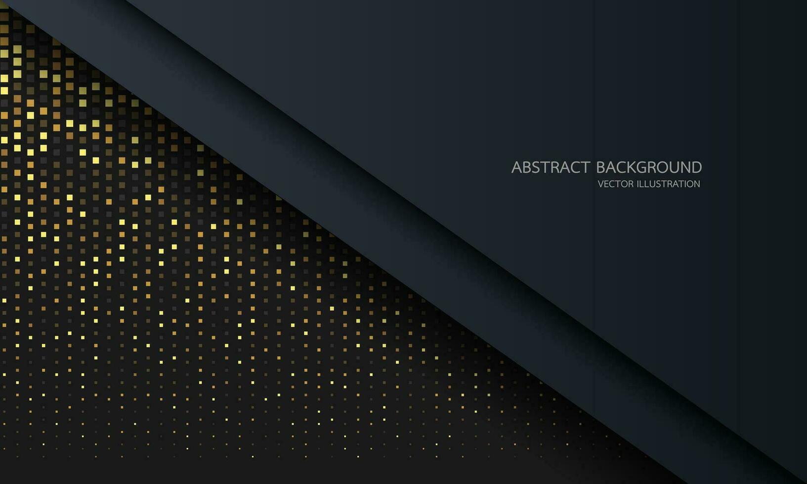 abstract goud pleinen schitteren licht kromme driehoek meetkundig met blanco ruimte ontwerp modern luxe futuristische technologie achtergrond vector