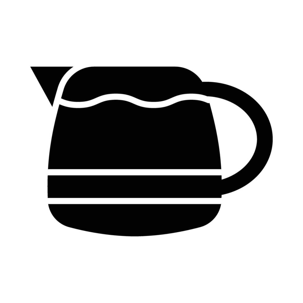 koffie pot vector glyph icoon voor persoonlijk en reclame gebruiken.