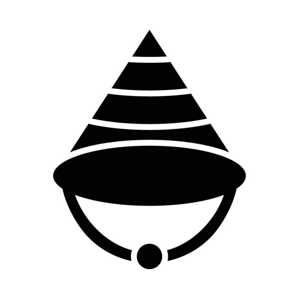 conisch hoed vector glyph icoon voor persoonlijk en reclame gebruiken.