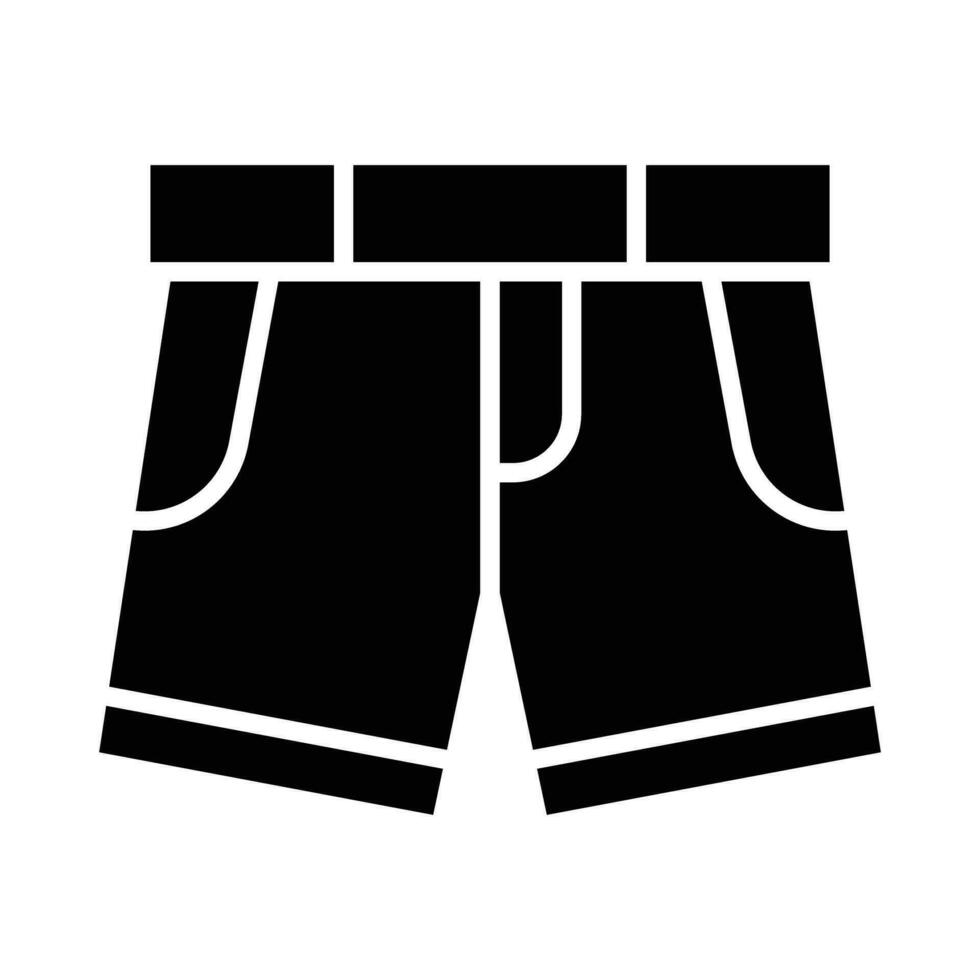 shorts vector glyph icoon voor persoonlijk en reclame gebruiken.
