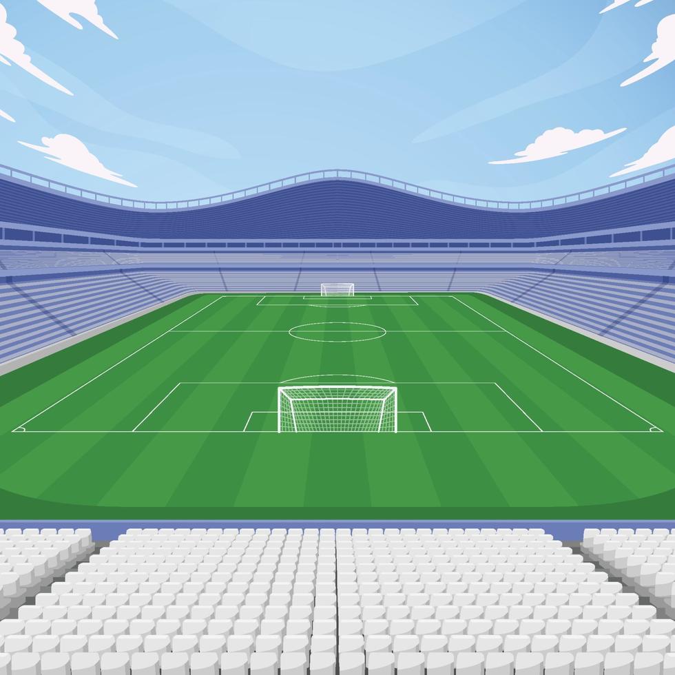 achtergrond voetbalstadion vector