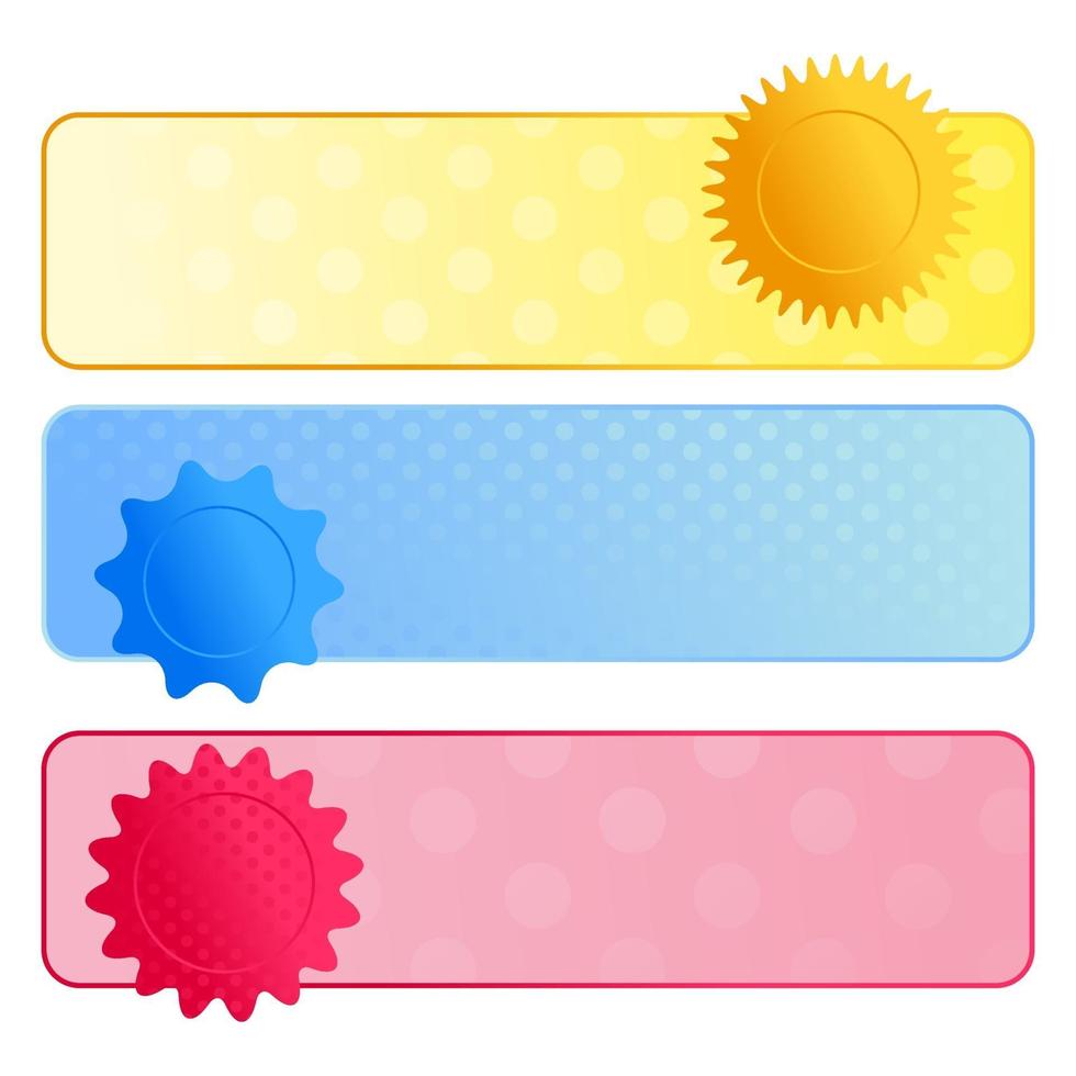 polka dot border banner collectie vector