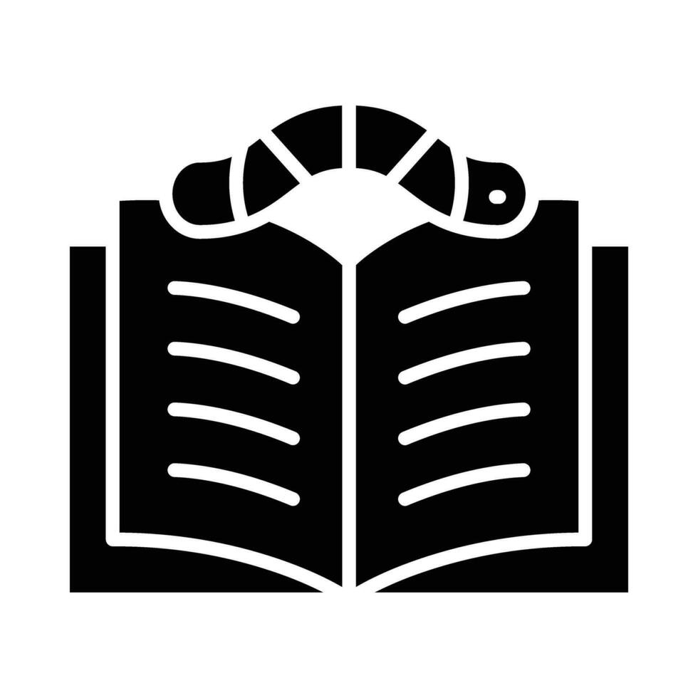 boekenwurm vector glyph icoon voor persoonlijk en reclame gebruiken.