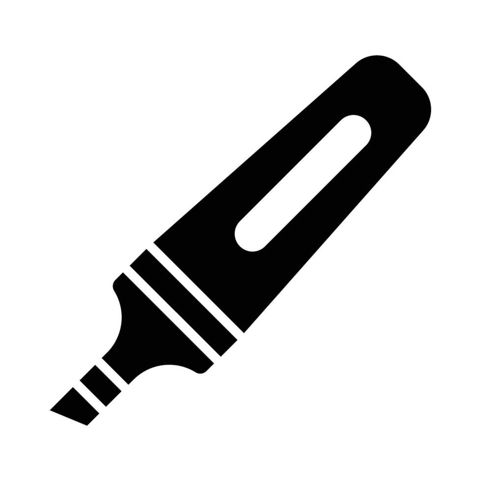 markeerstift vector glyph icoon voor persoonlijk en reclame gebruiken.