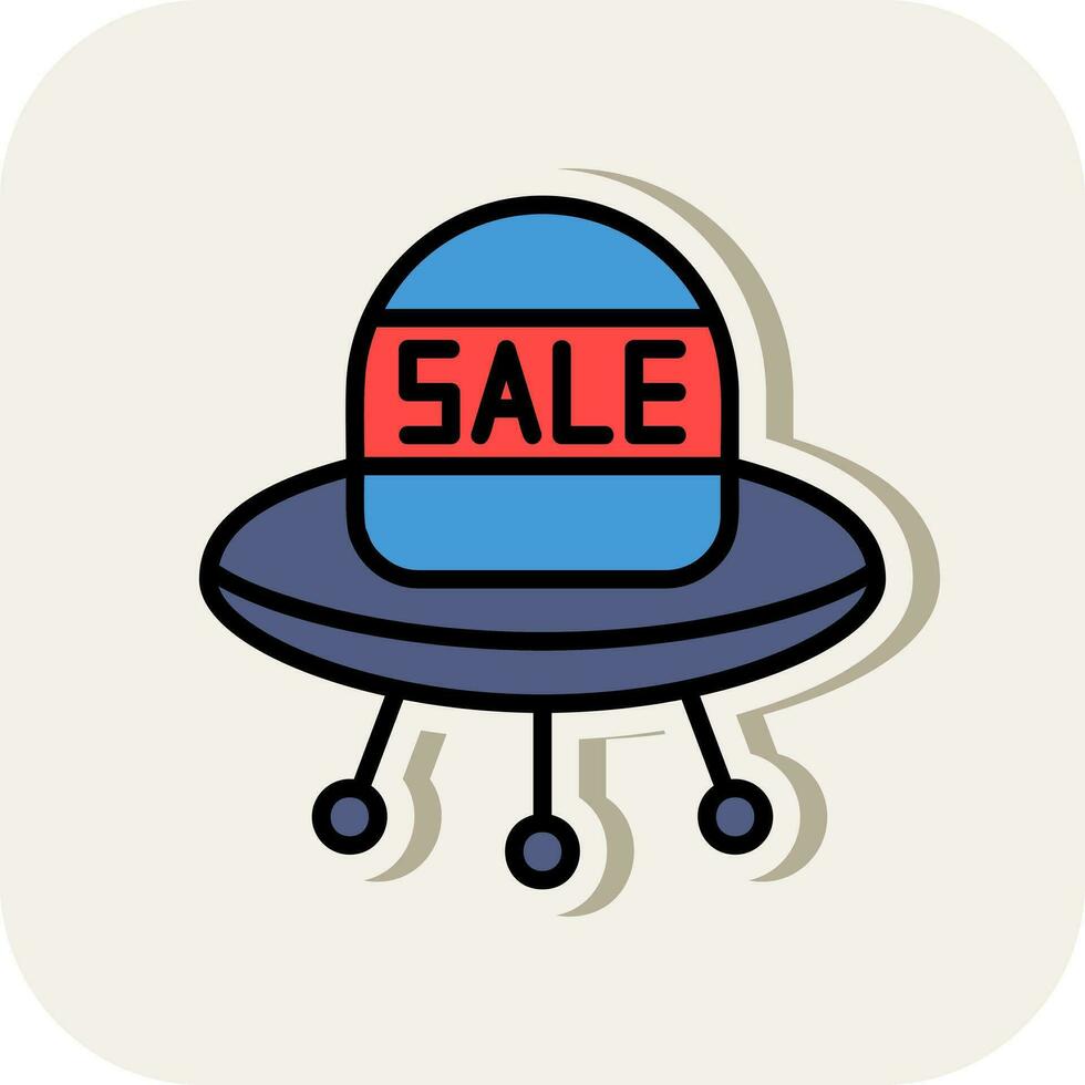 uitverkoop ufo vector icoon ontwerp