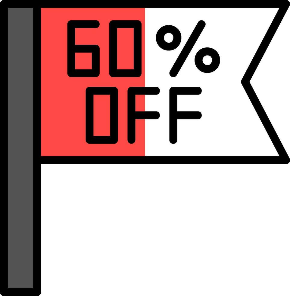 percentage uit vector icoon ontwerp