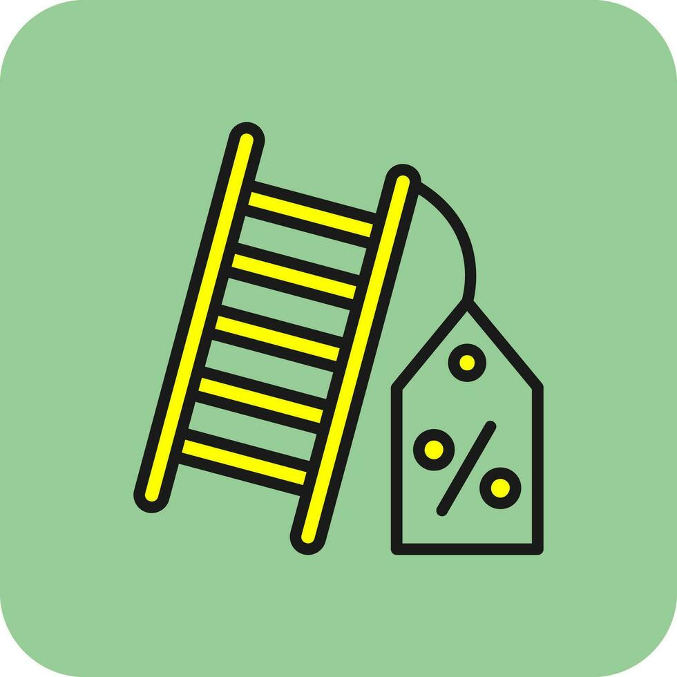 korting ladder vector icoon ontwerp