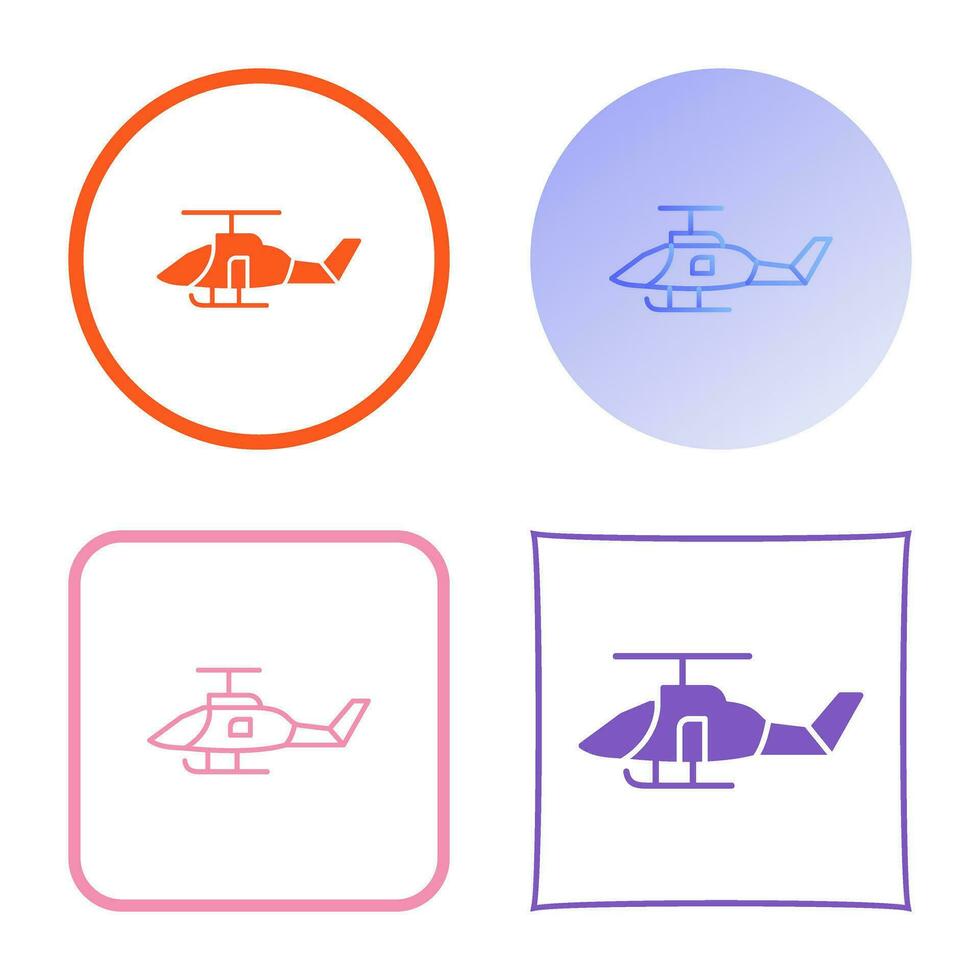 leger helikopter vector icoon