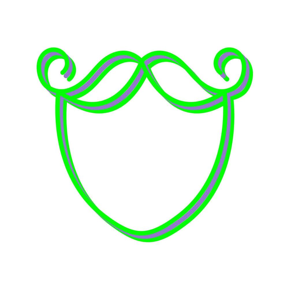 baard en snor vector icoon