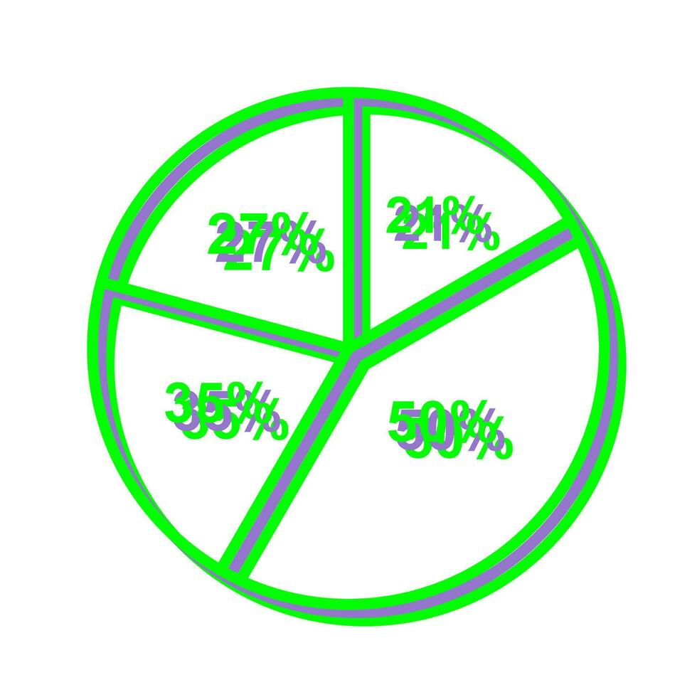 cirkeldiagram vector pictogram