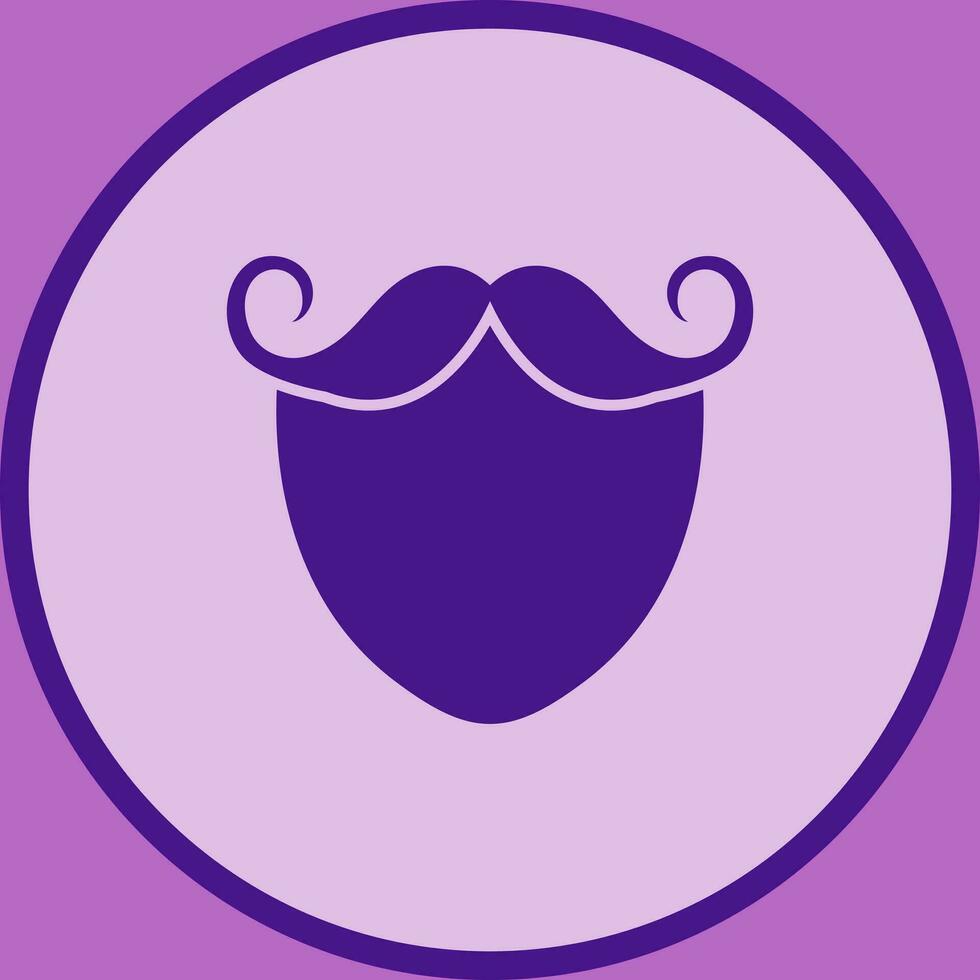 baard en snor vector icoon