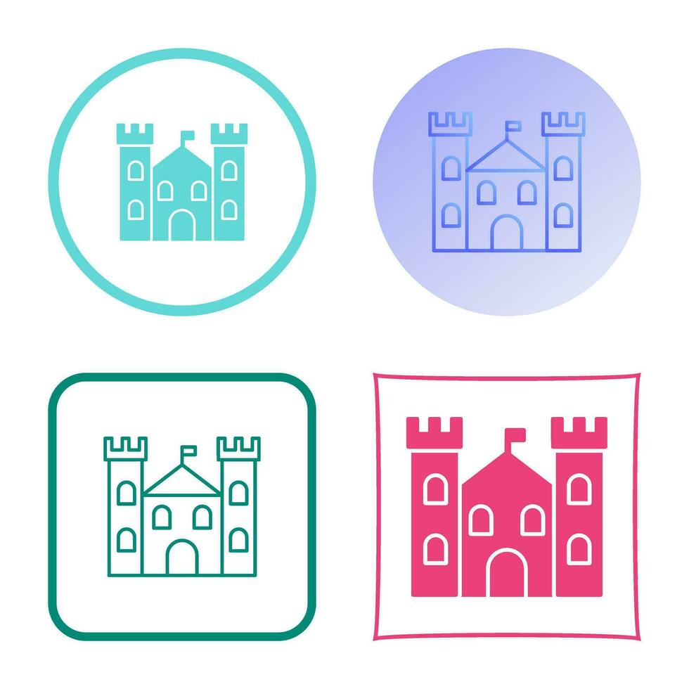 kasteel vector pictogram