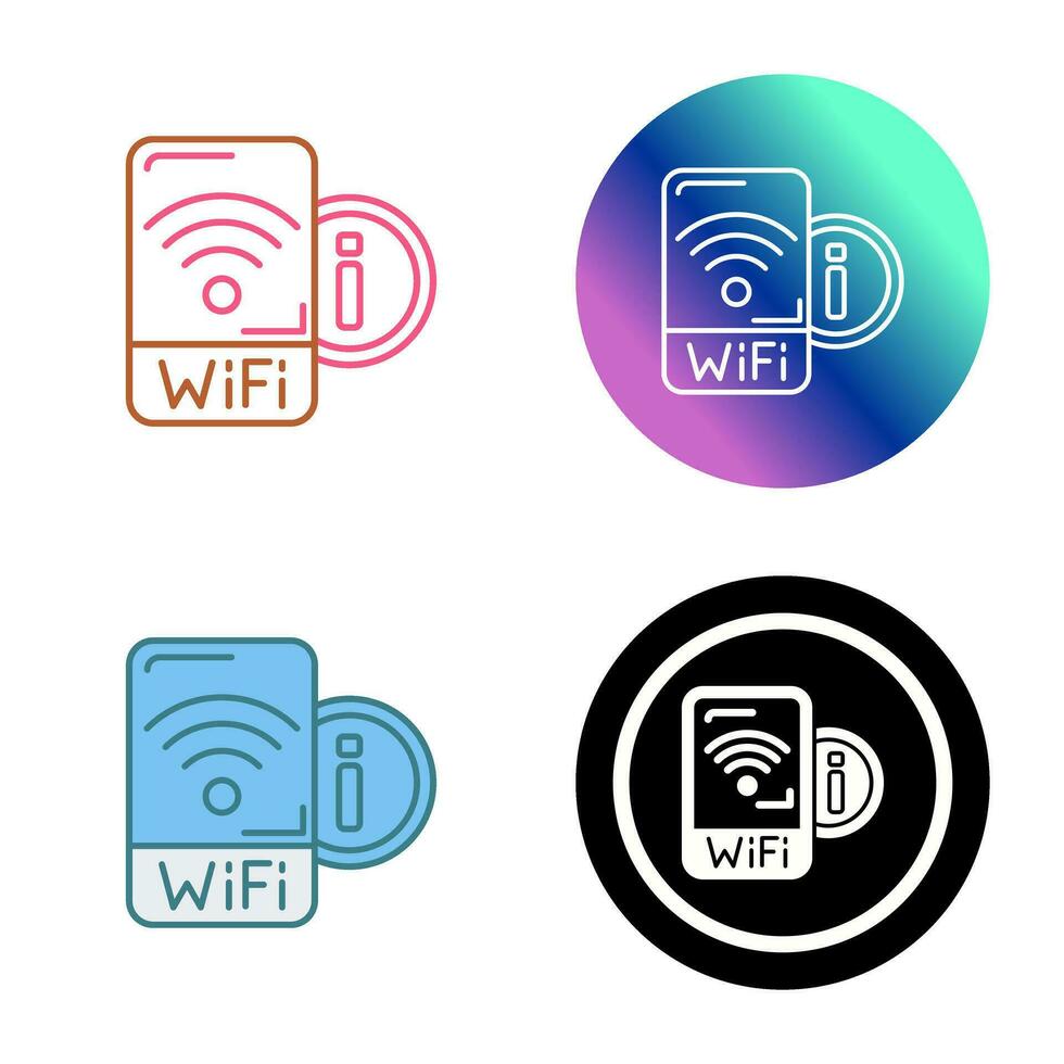 Wifi signaal vector icoon