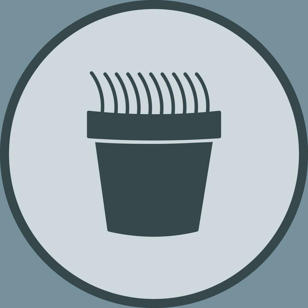 gras pot vector icoon