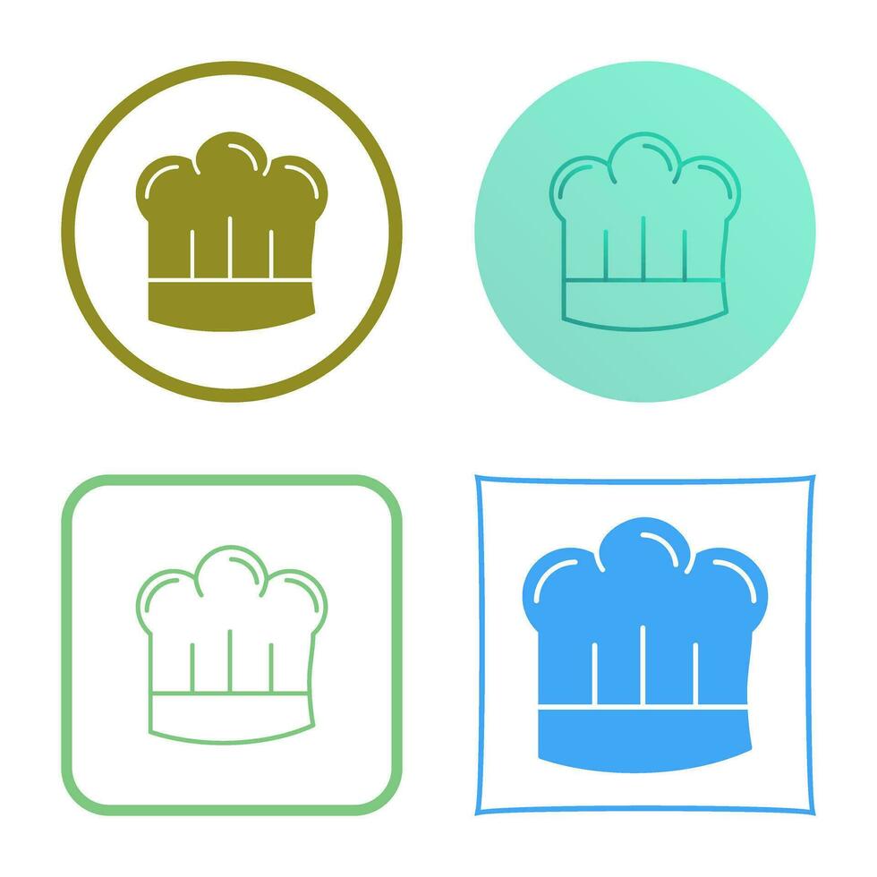 chef hoed vector icon