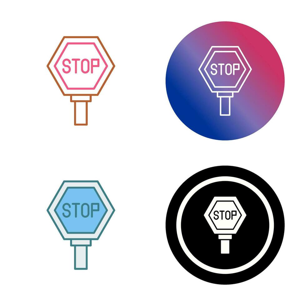 stopbord vector pictogram