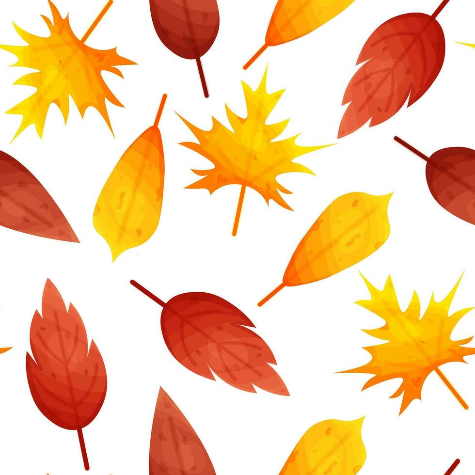 herfst patroon met droog blad vector