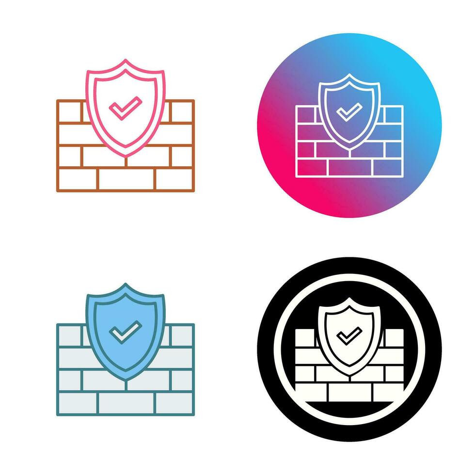 firewall vector pictogram