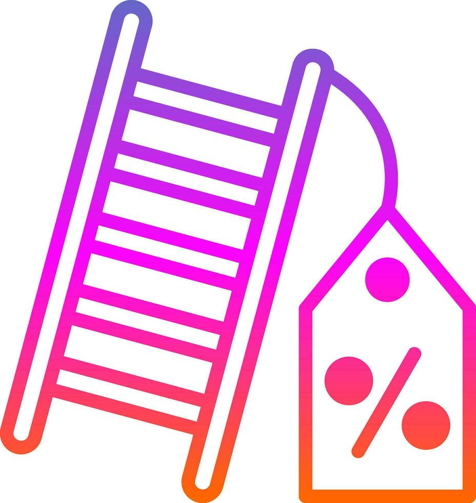 korting ladder vector icoon ontwerp