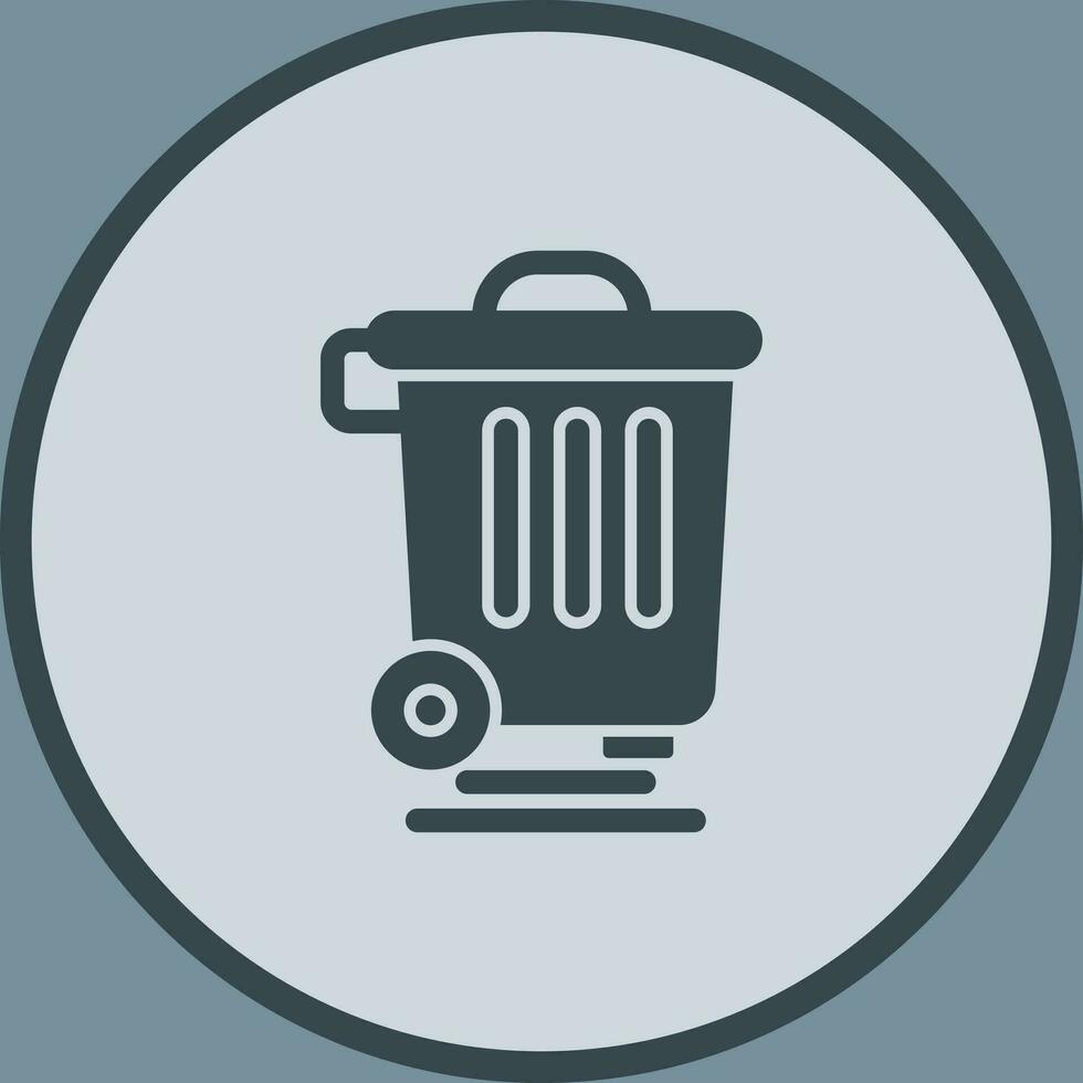 vuilnisbak vector pictogram