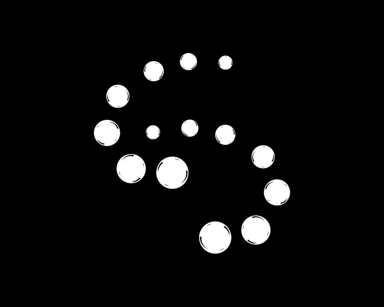 zeepbel pictogram vector illustratie ontwerpsjabloon