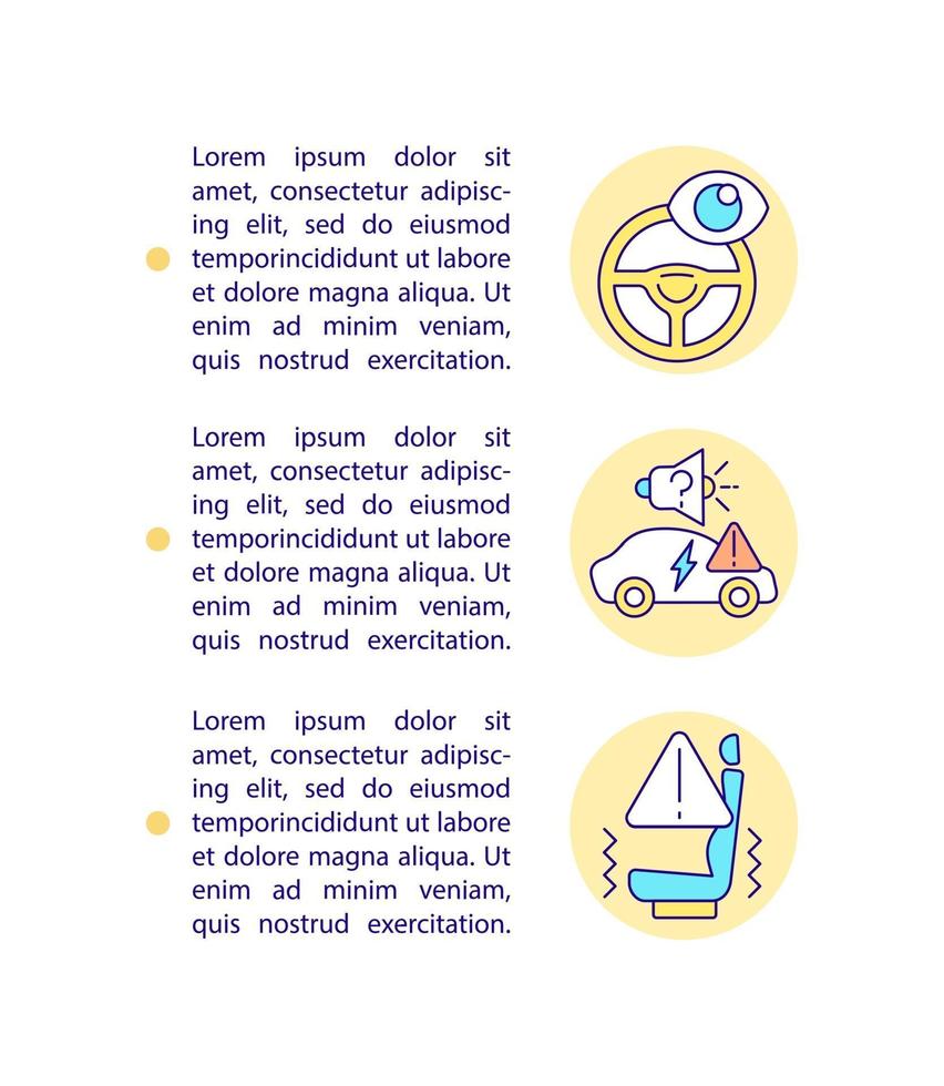 ev proefrit concept lijn pictogrammen met tekst. vector