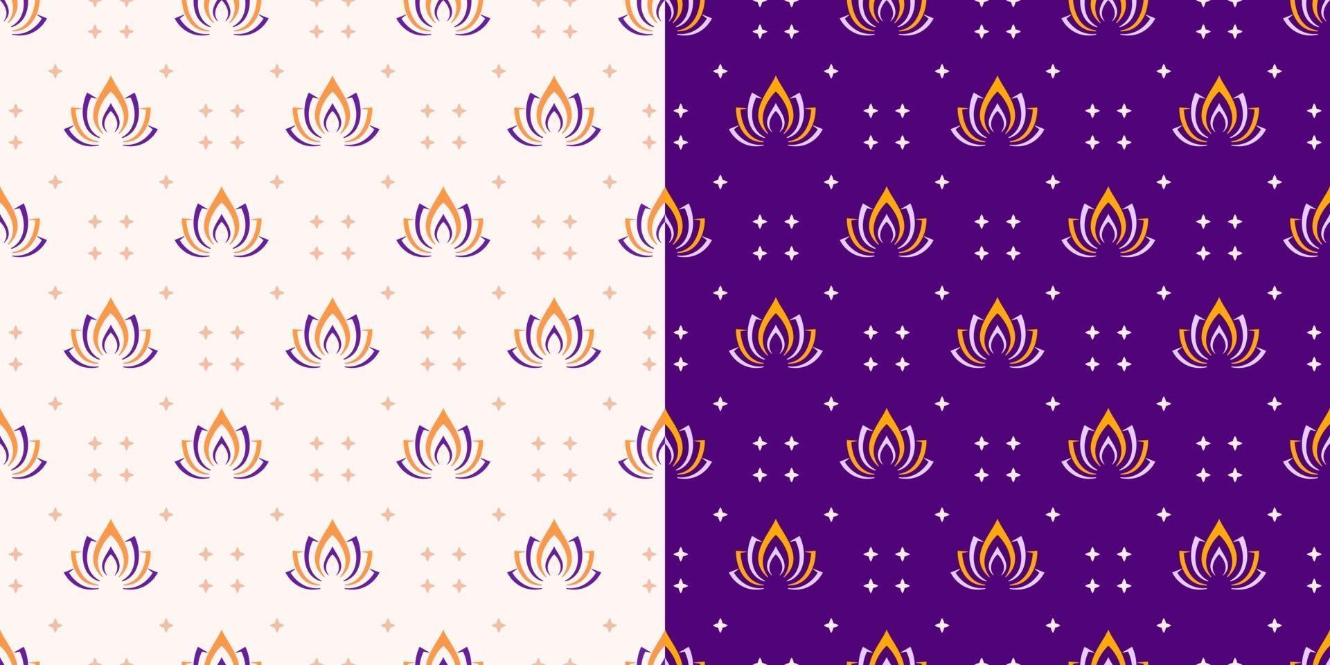 mooi eenvoudig lotusbloem naadloos patroon vector