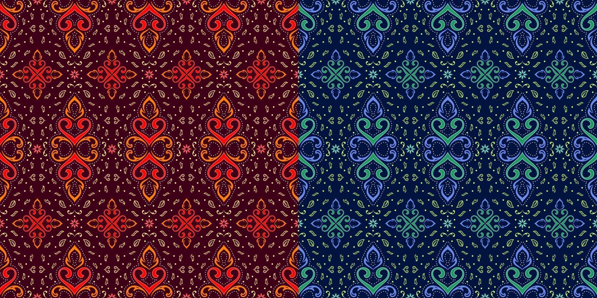 mooi gedetailleerd batik naadloos patroon vector