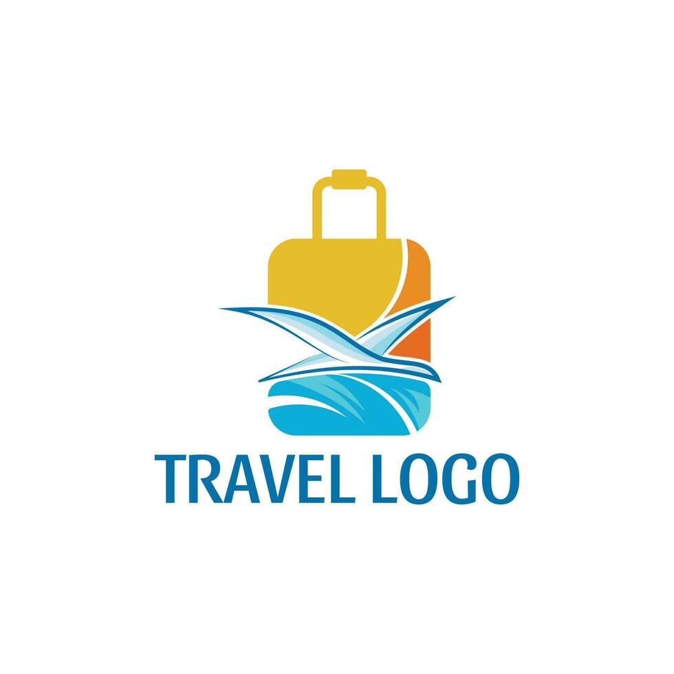 reizen logo ontwerp icoon concept vector sjabloon. reizen agentschap logo vector ontwerp inspiratie.