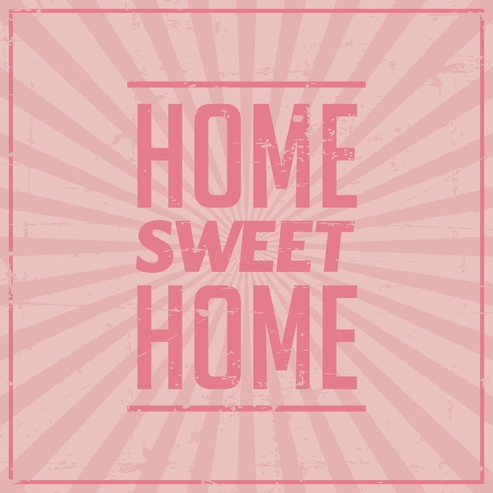 home sweet home bewegwijzering vintage retro shabby vector