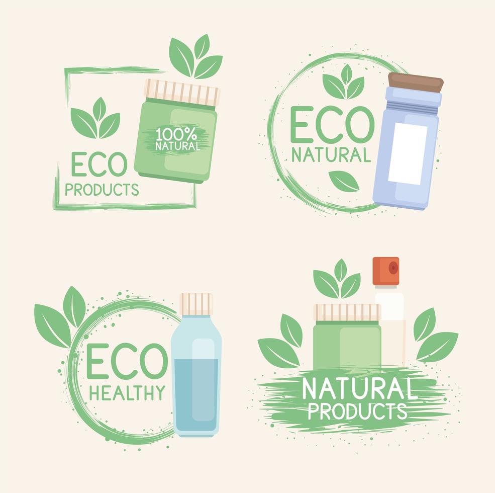 eco producten cosmetica vector