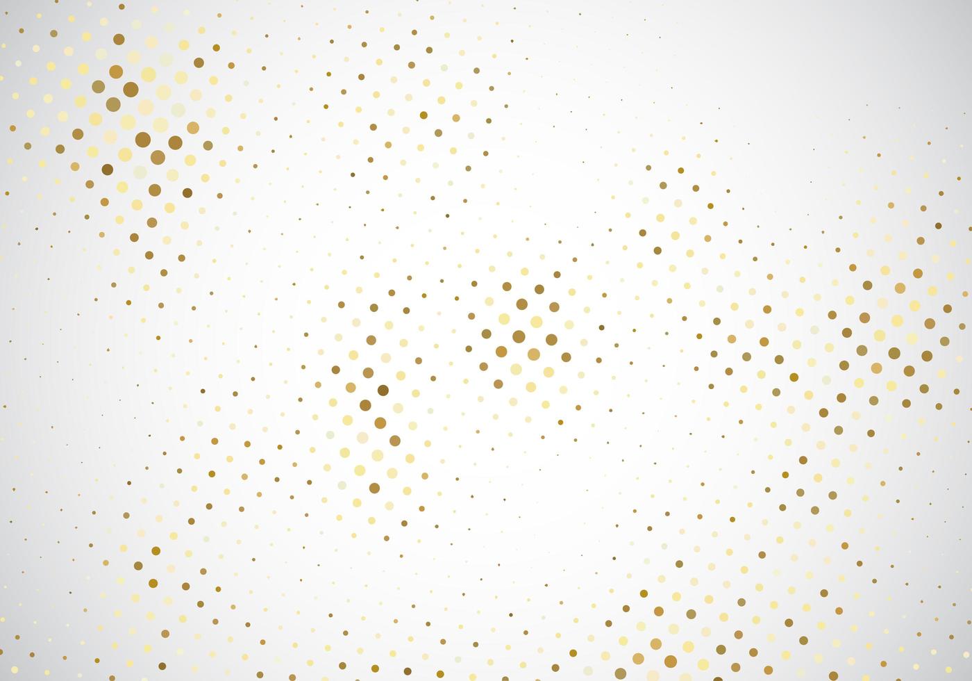 abstract glitter goud halftoonpatroon op witte achtergrond achtergrond vector