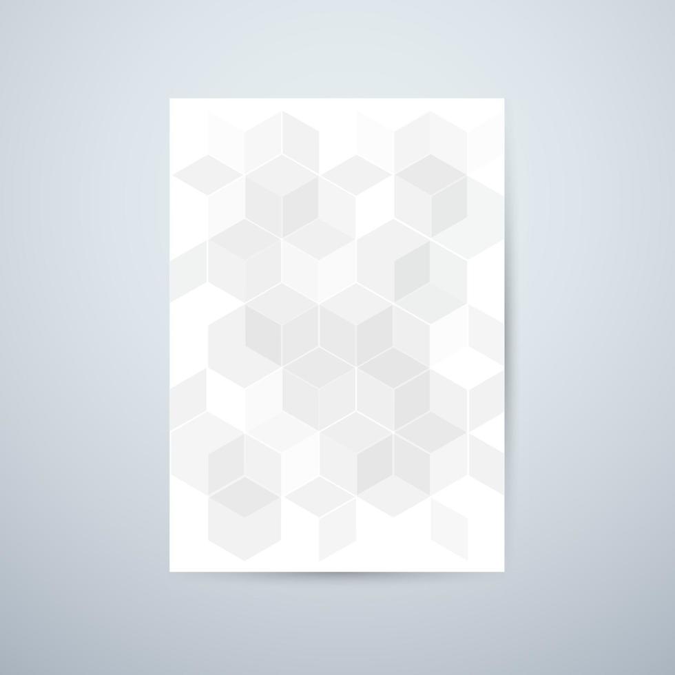 abstracte zeshoek patroon achtergrond. poster brochure lay-out vector