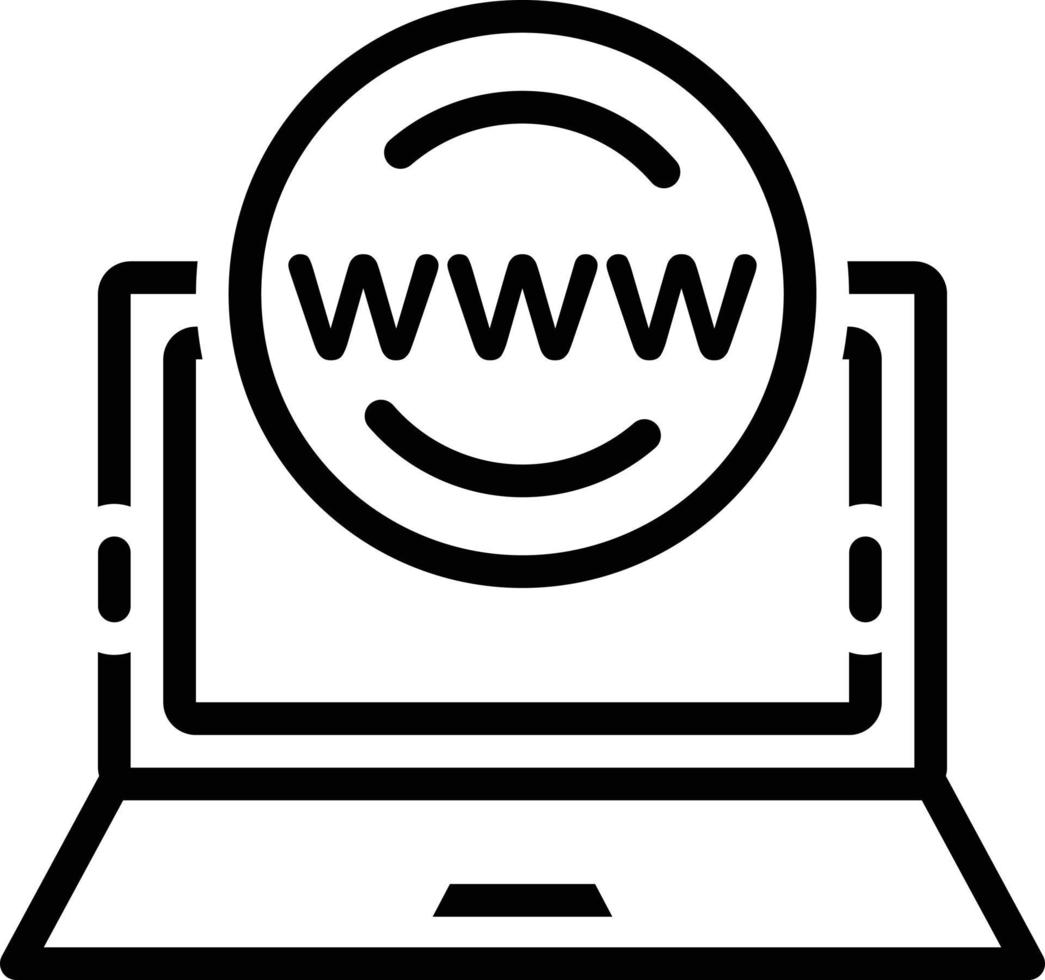 lijnpictogram voor online aanwezigheidsbeheer vector