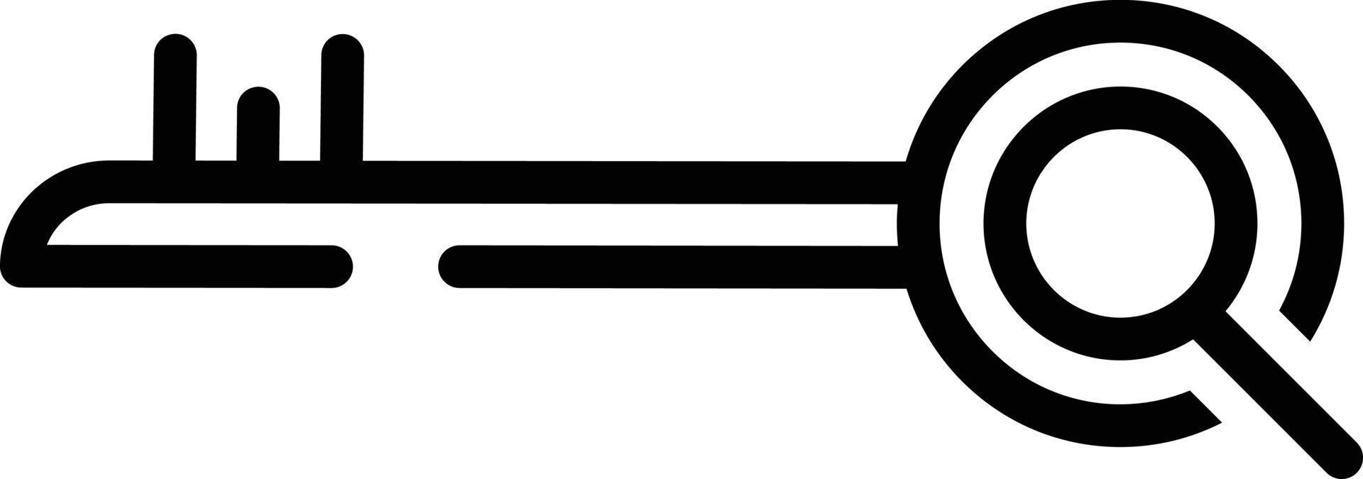 lijnpictogram voor zoeken op trefwoord vector